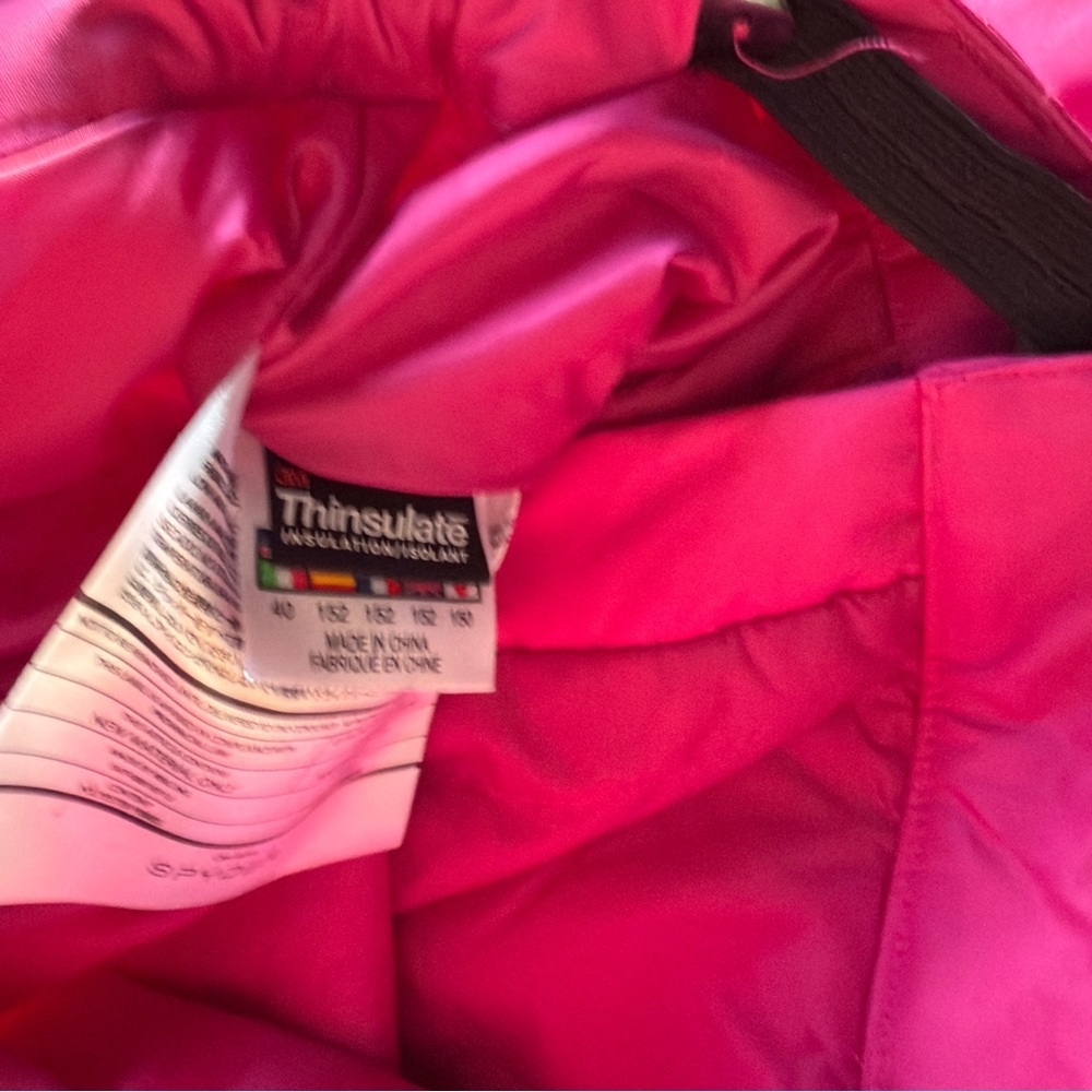 The North Face Pink Reversible Butterfly Patterned Jacket & Spyder Snowpants - Picture 13 of 14